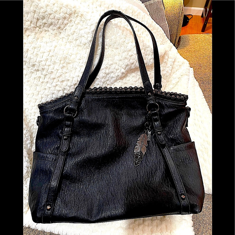 Sale🔥Jessica Simpson black purse w/beaded trim